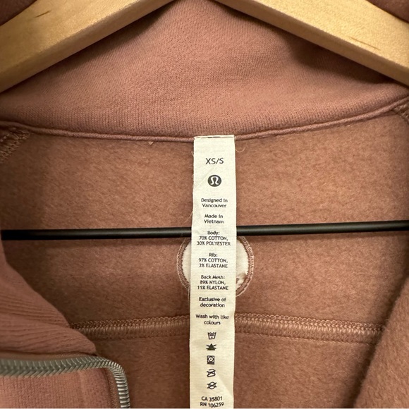 Scuba Oversized Funnel Neck Half Zip (Twilight Rose) - Picture 3 of 7